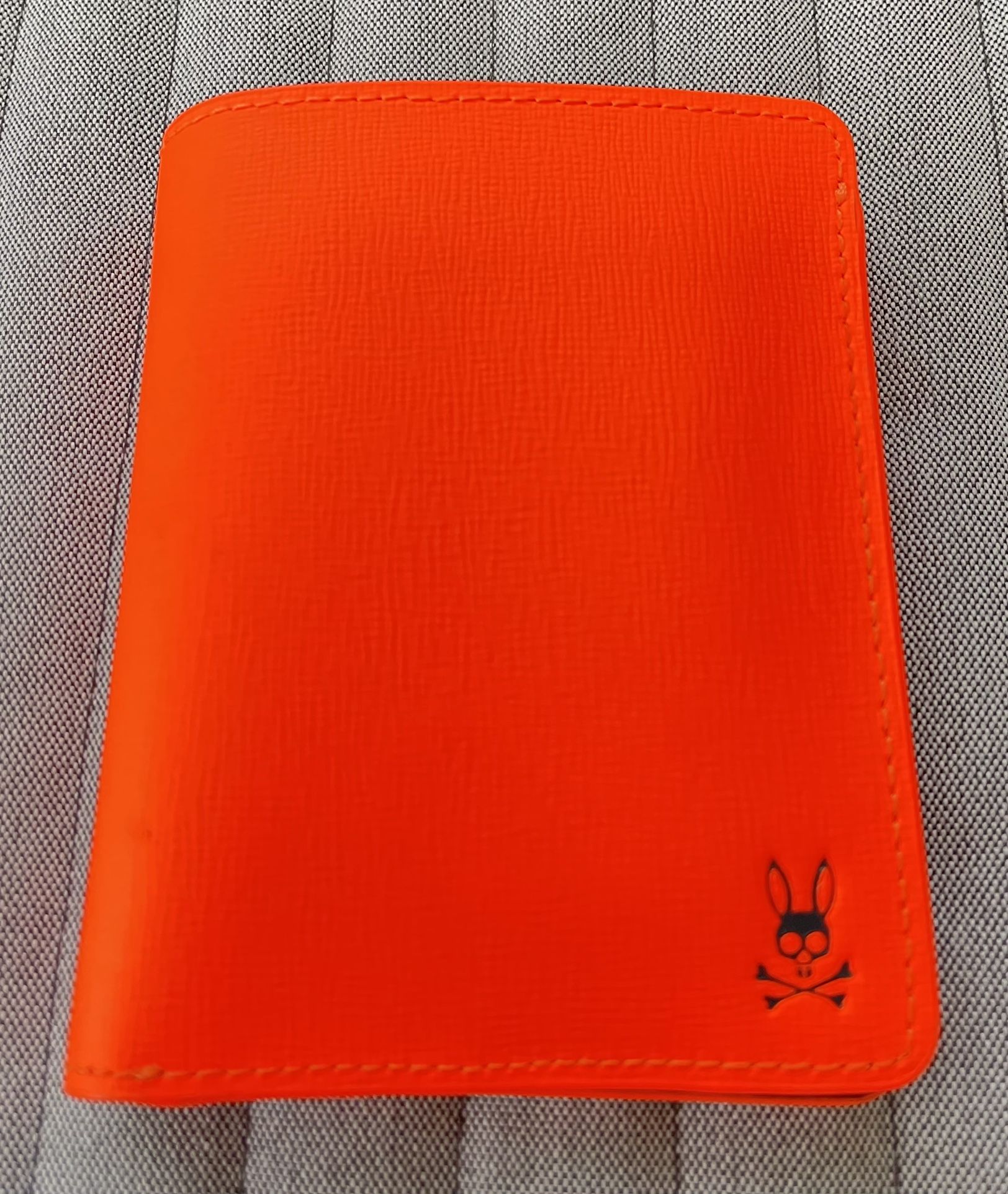 Used Psycho Bunny Mens Wallet - Shocking Orange