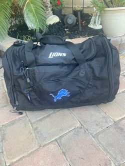 Detroit Lions Duffel bag Black And Blue