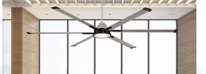 Commercial Electric High Velocity 10 ft. Indoor/Outdoor Titanium Ceiling Fan with Wall Control