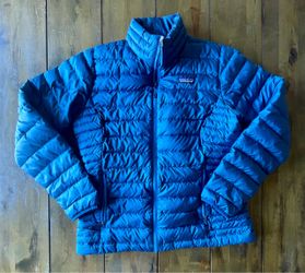 Women’s Patagonia Down Jacket (Size Large) Blue Puffer Full Zip Jacket 84683