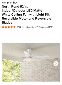 New ceiling fan $65