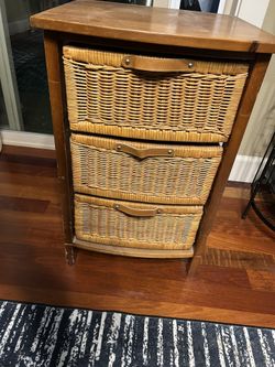 2 (3) Wicker Drawers
