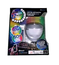 Blue sky light bulb speaker sale
