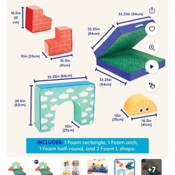 Play Foam Blocks 5 Pieces For Kids