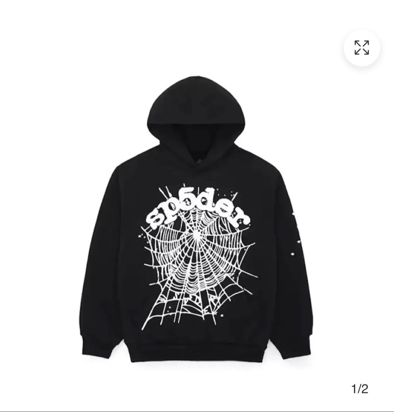 Sp5der Hoodie Black And White 