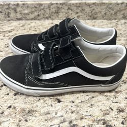 Vans Velcro Sneakers Black Size 11.5 Worn Once 