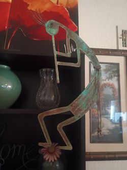 Metal art/wine rack