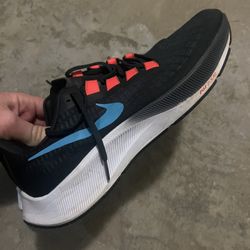 Nike Air Zoom Pegasus 37 Off Noir Light Blue Fury Size 14