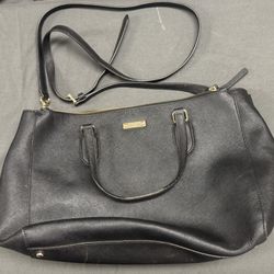  Kate Spade Laurel Way Leighann black leather satchel bag