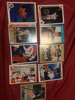 Nolan Ryan 9 Card Lot