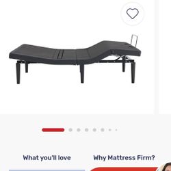 Like New Adjustable Bed Frame , With Gel-memory Foam Mattress 