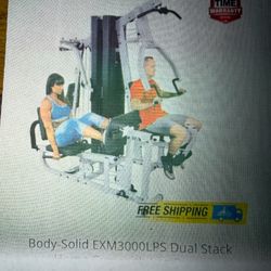 Body-Solid EXM3000LPS , Dual stack Home Gym  with  Leg Press , and the extra attachment ,