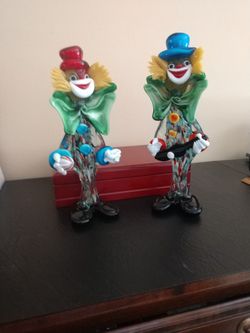 Murano Glass Clowns