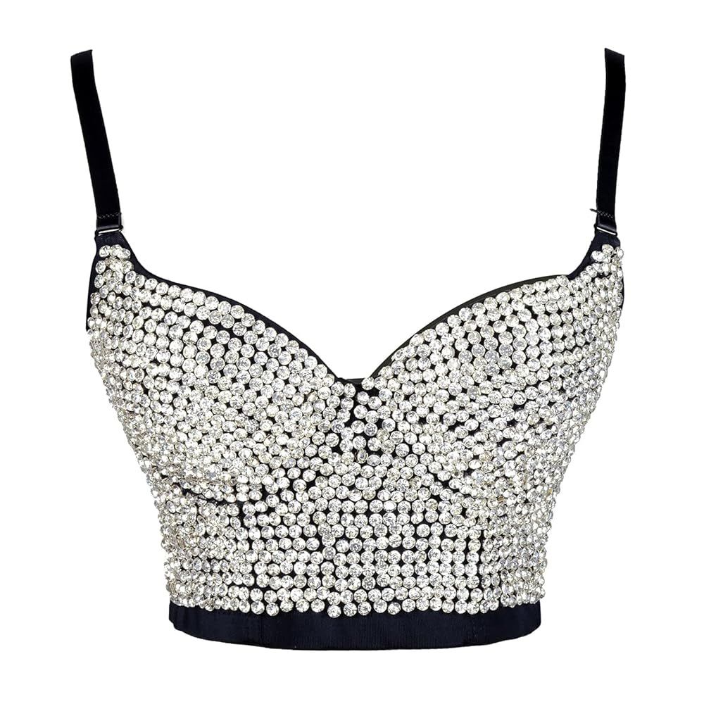 Rhinestone Top Corset New Size Large 
