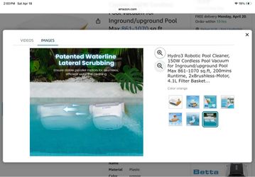 Hydro 3 robotic pool cleaner