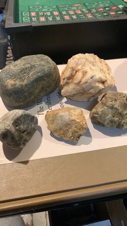 Lot of 5 Raw Mineral Rock Specimens
