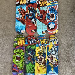 Santa Cruz X Marvel Screaming Hand Skateboard Deck set Of 8 