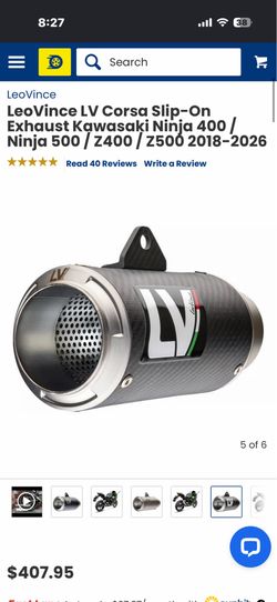 Leo Vince LV Corsa Slip-On Exhaust CARBON FIBER EDITION