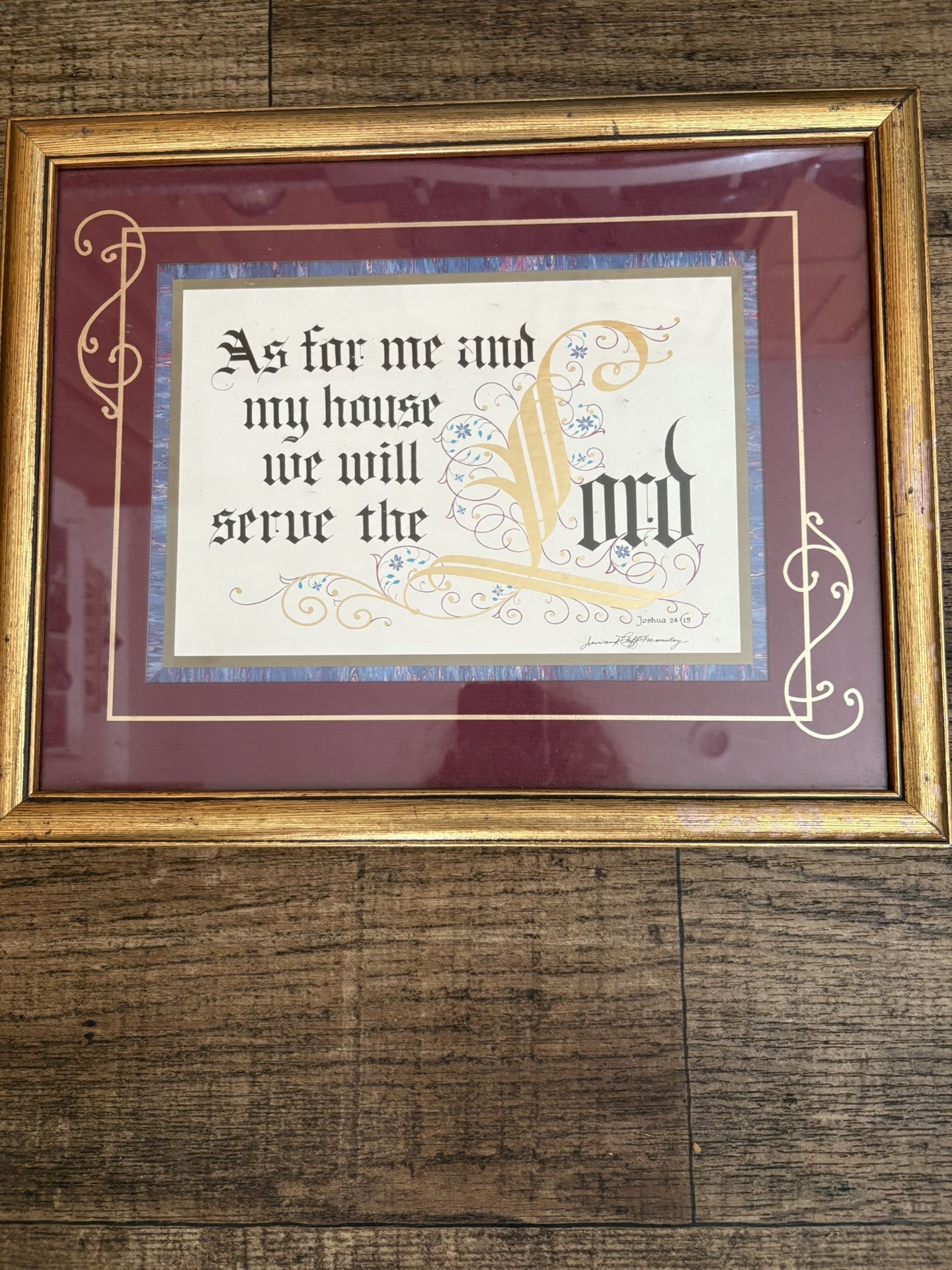 Wall Picture With Religious Saying