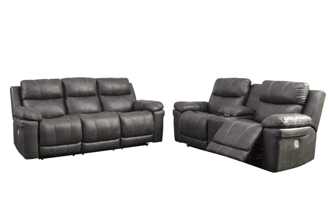 Erlangen Midnight Power Reclining Living Room Set