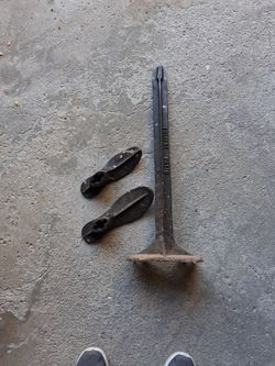 Vintage cast iron shoe repair stand