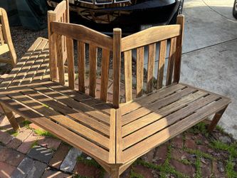 Gloster Brand Teak Outdoor Bench (half Circle)