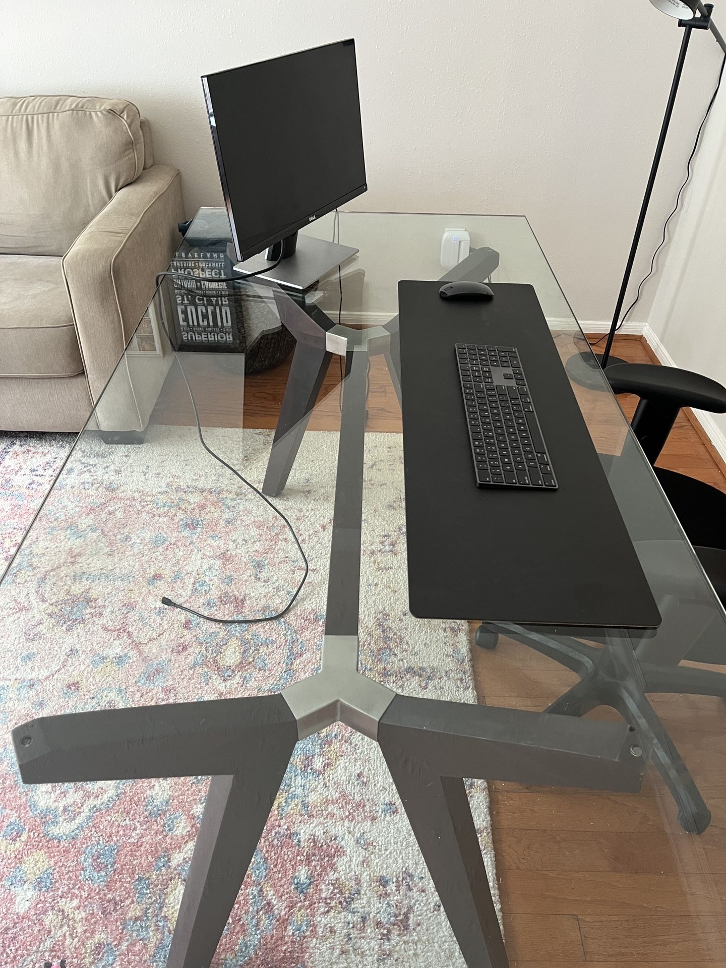 Crate & Barrel Strut Table - Bourbon