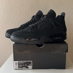 Size 10 - DS Nike Air Jordan 4s Black Cat 