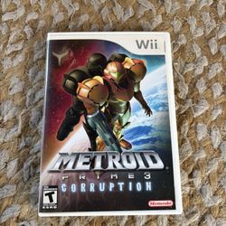 Nintendo Metroid Prime Corruption Wii Game