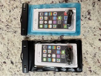 2 NEW Waterproof Phone Pouch/Case = $10