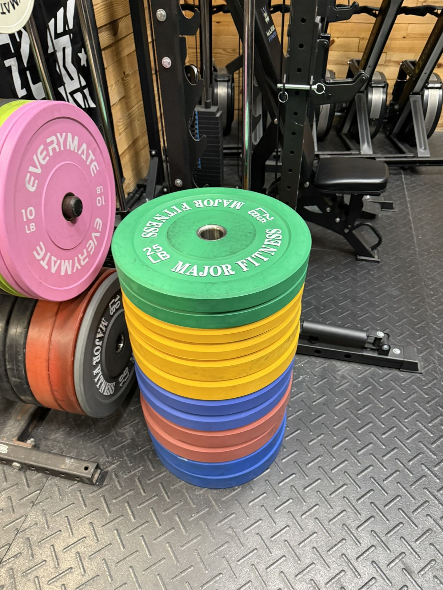 Brand New Major Fitness Olympic Plates – 25 / 35 / 45 LB