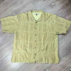 Tommy Bahama  🌴 100% Silk Short Sleeve Shirt XL