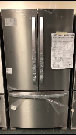 Stainless steel whirlpool fridge