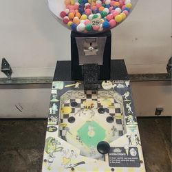 *** VINTAGE BASEBALL/PINBALL GUMBALL MACHINE ***
