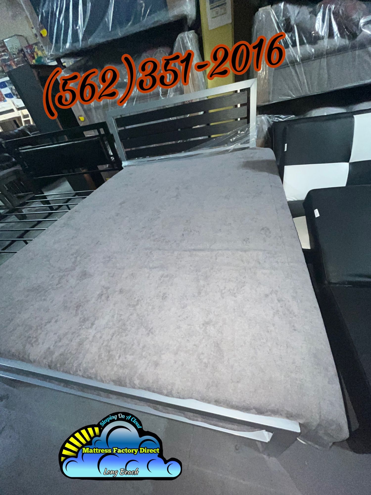 Full Size Bed Frame With Mattress Colchon Bonito