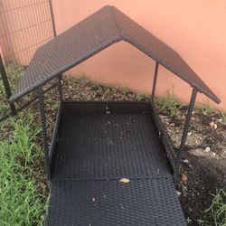 Outdoor Wicker Dog House