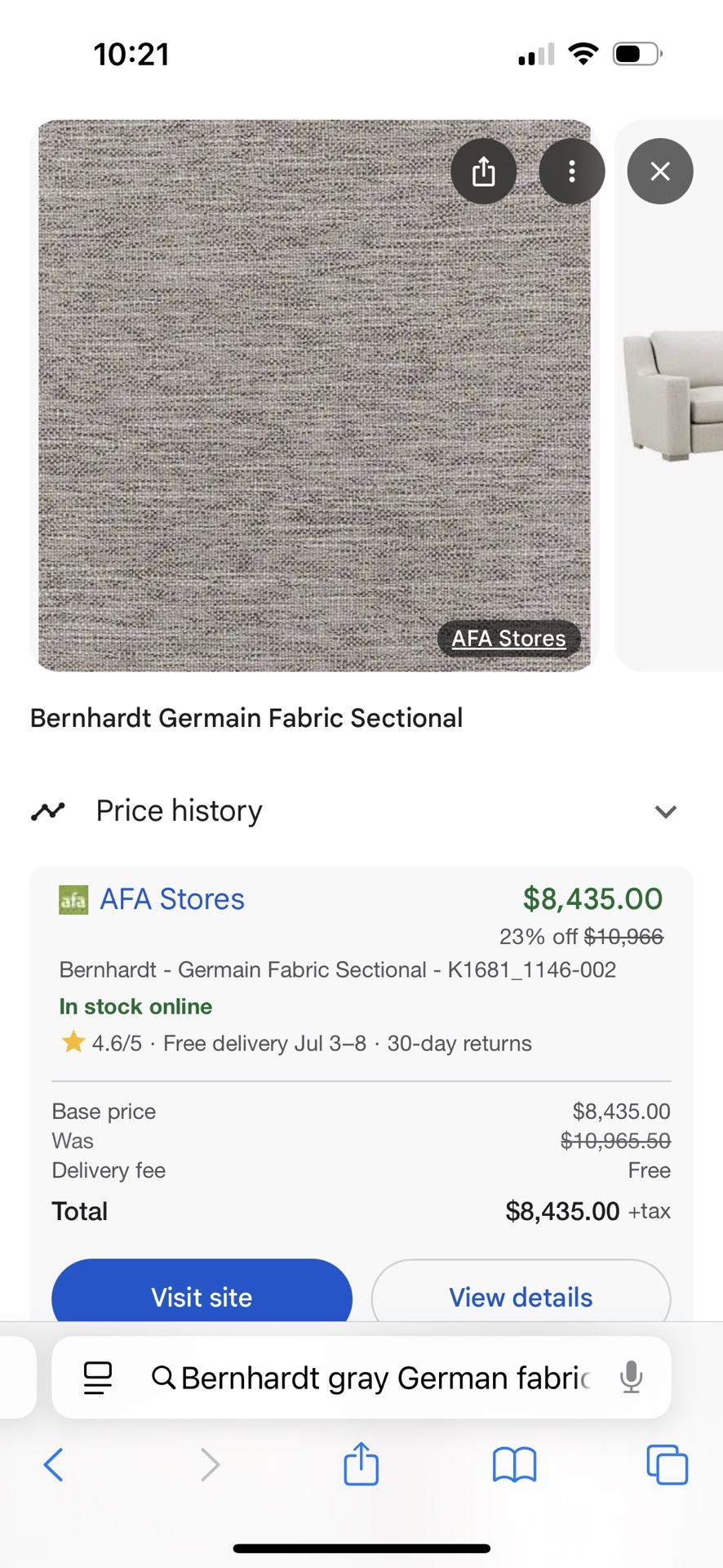 Bernhardt couch