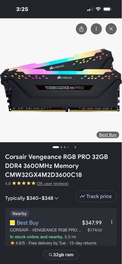 Ram 32gb RGB PRO 32GB DDR4