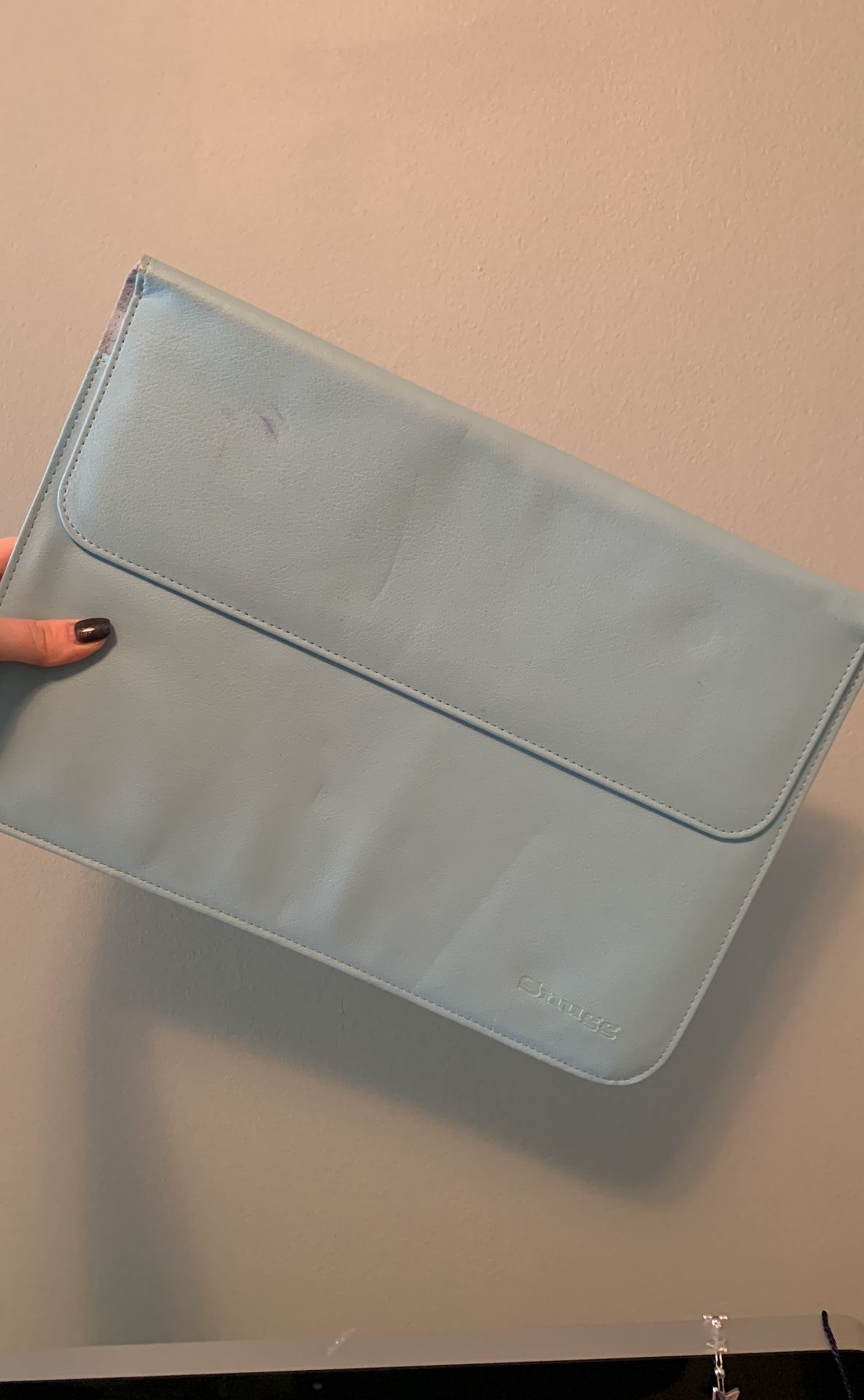 Blue Laptop Case w/ Flap