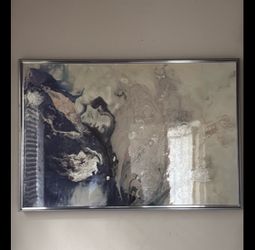 Large Abstract Framed Wall Art