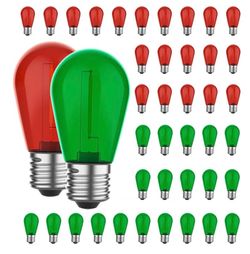 New 42pcs S14 Colored LED String Light Bulbs for Christmas