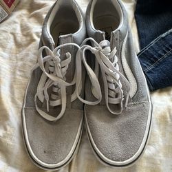 Unisex Old Skool Grey/Gray Vans Size 9  US Mens