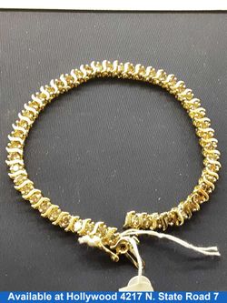 Tennis Bracelet - Yellow Gold 14k (.585) 12.6 grams 8 inch