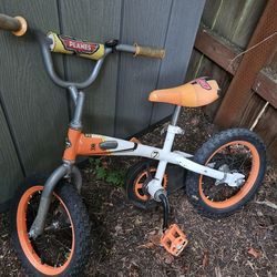 Disney PLANE bike for small  kids who'sa beginner. Balance Bike that can be converted to a bike with Training Wheels