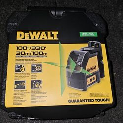 DEWALT
100 ft. Green Self-Leveling Cross Line Laser Level with (3) AA Batteries & Case