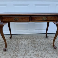 Walnut Regency Style Console Table