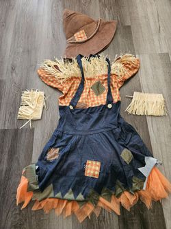 Scarecrow costume used size m 6-8 adult