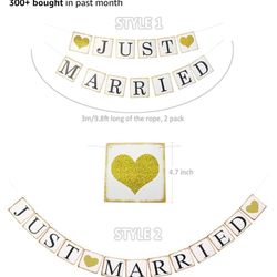 Just Married Banner 