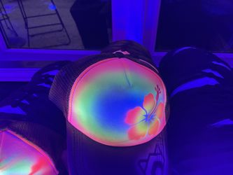 Airbrush glow trucker hat