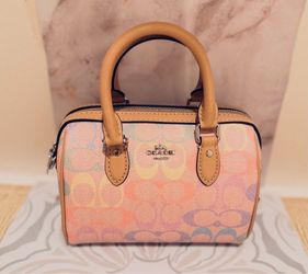 Coach rainbow pastel bag